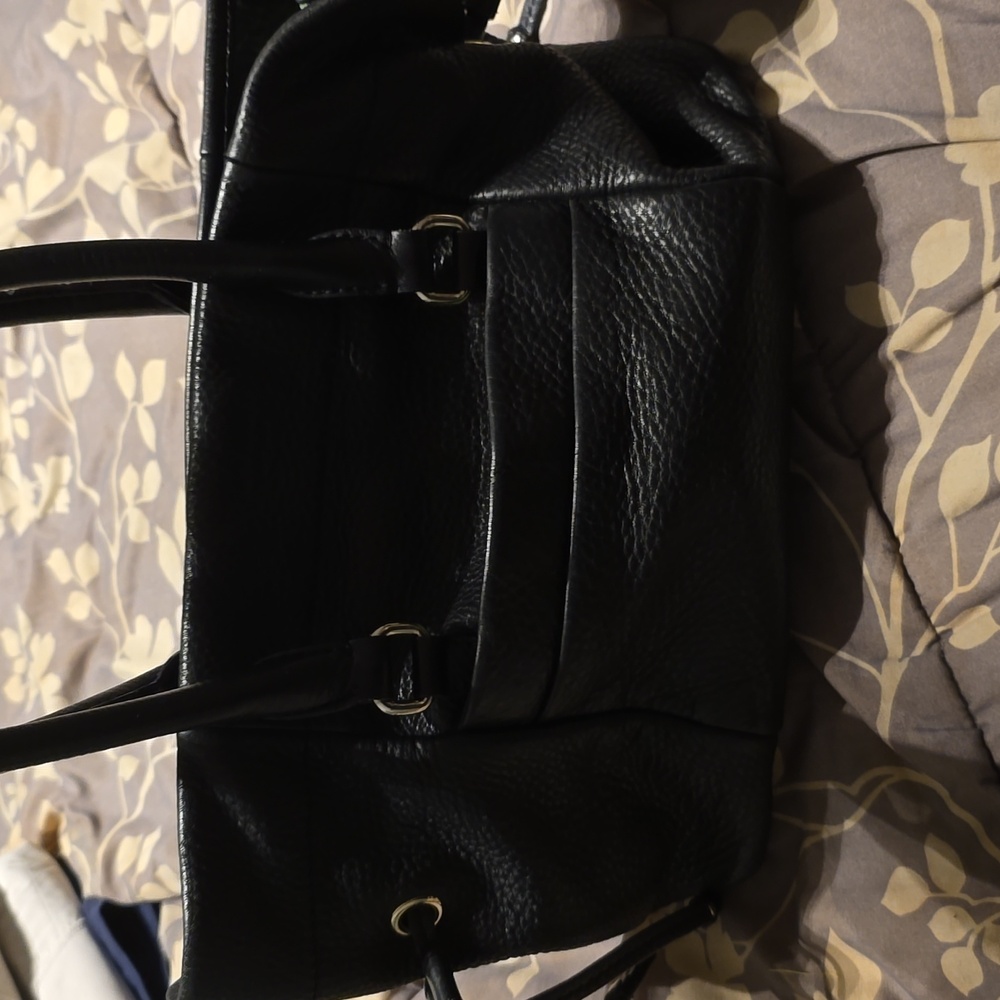 Kate Spade Westburry Bess Black Pebbled Leather Shoulder Drawstring Bag - Picture 2 of 6